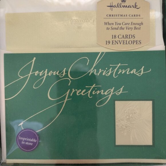 NIB LOT OF 2 - HALLMARK Holiday Greeting Cards. - Picture 2 of 6